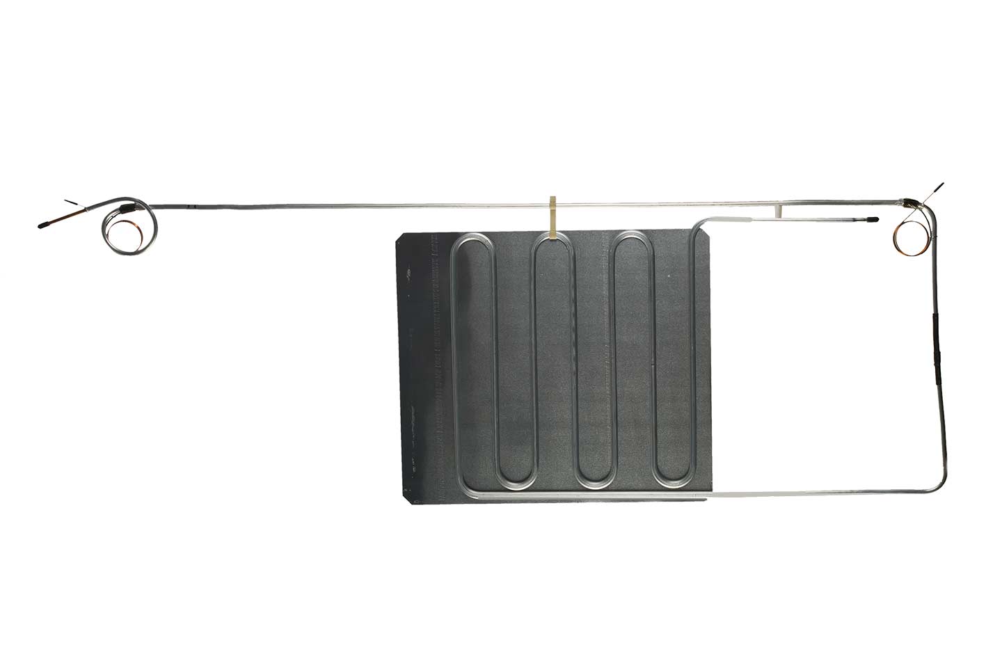serpentine and plate-on-tube fridge evaporators